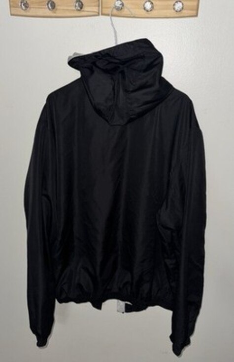 WCU Black Hooded Jacket-Cloth With Inside-Windbreaker Outside-Western Carolina U - Picture 3 of 4